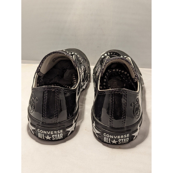 Converse Chuck Taylor Miley Cyrus Black Patent “Mickey “Low Top 6.5 Women Shoes - Picture 5 of 10